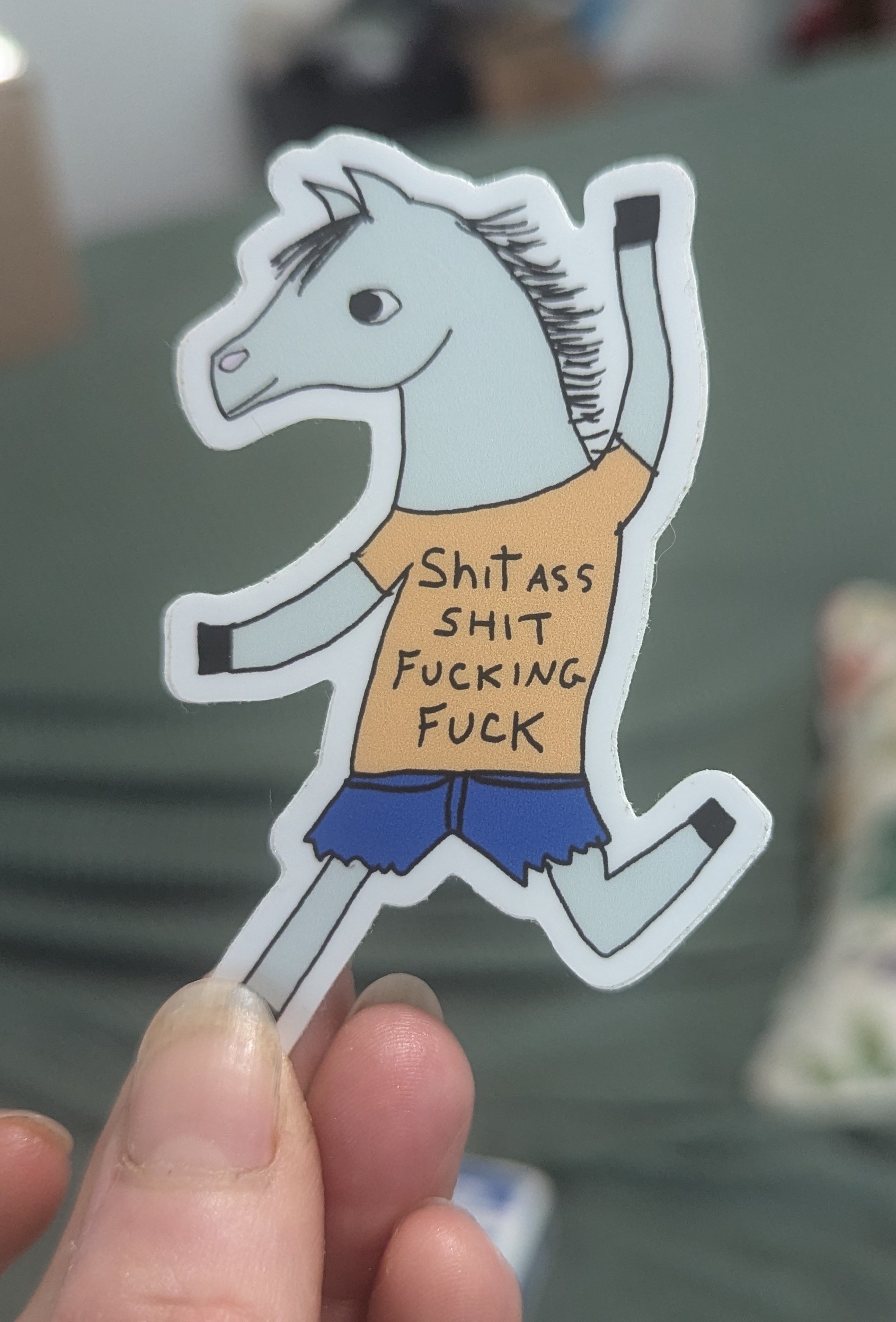 Shit Ass Horse Sticker