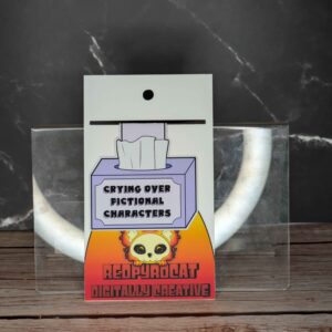 Crying Over Fictional Characters Magnetic Bookmark