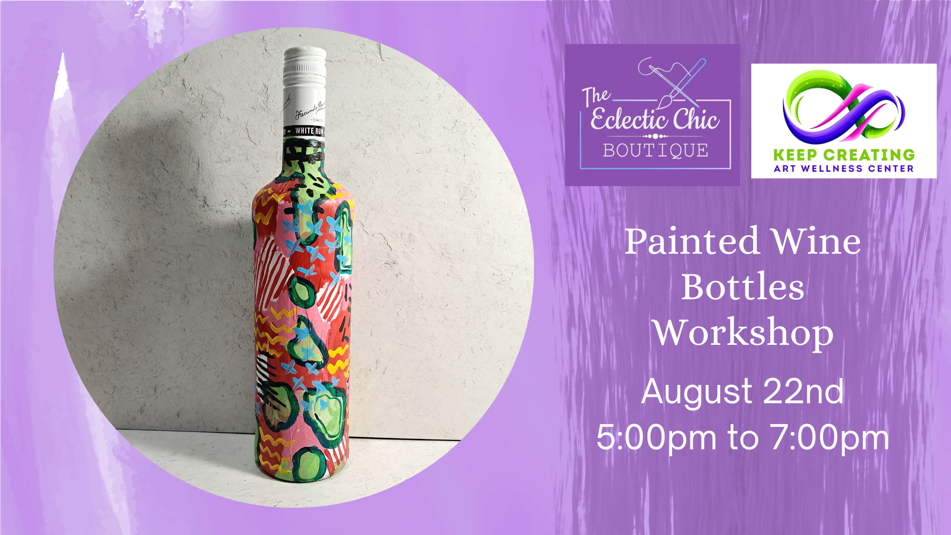 Painted Wine Bottles Workshop