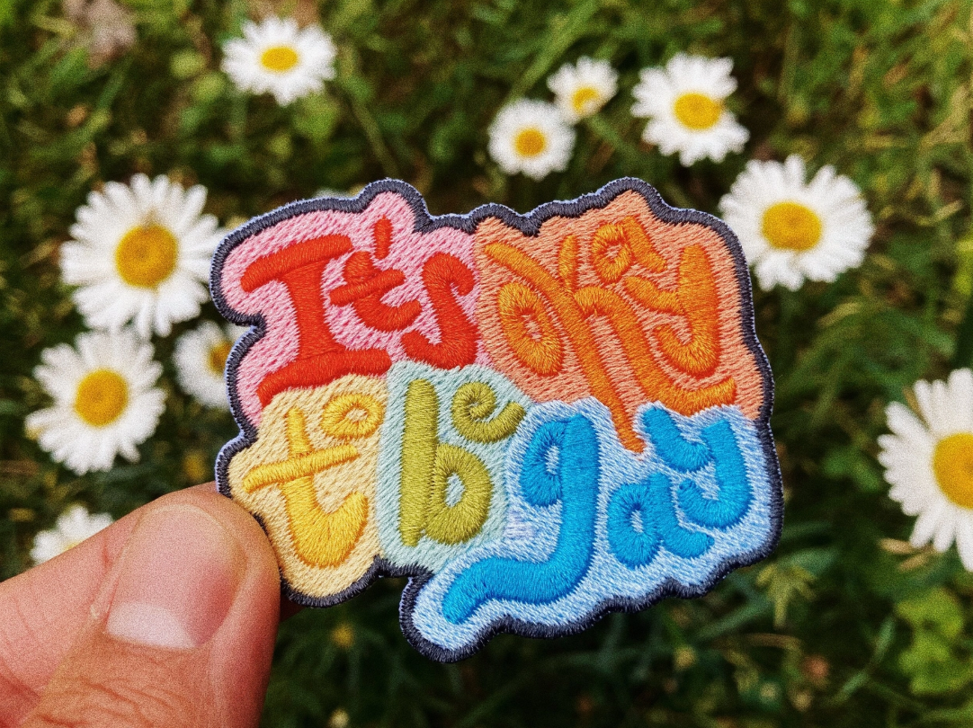 Its Okay To Be Gay Embroidered Sticker Patch - Image 3