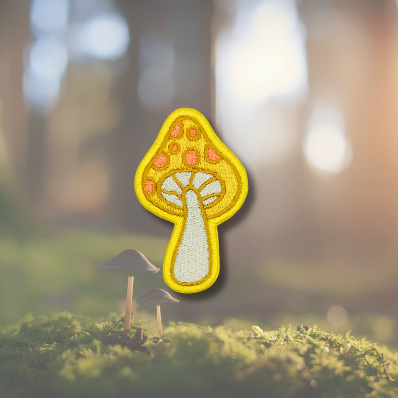 Mushroom Embroidered Sticker Patch - Image 2