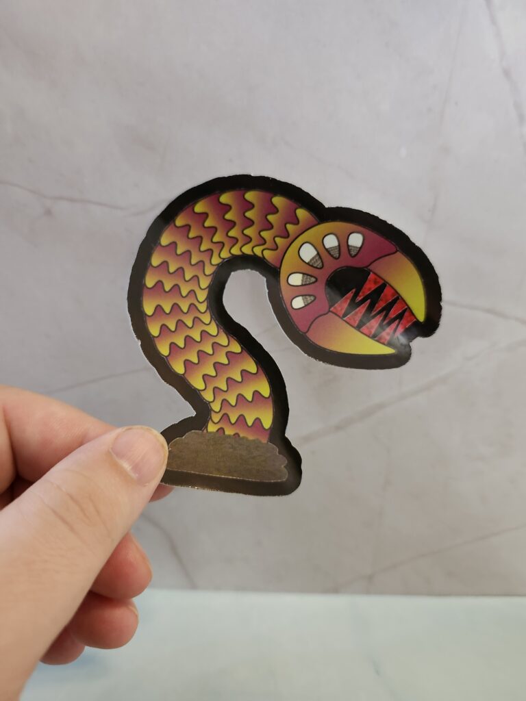 Bloodfang Wurm 3" Sticker