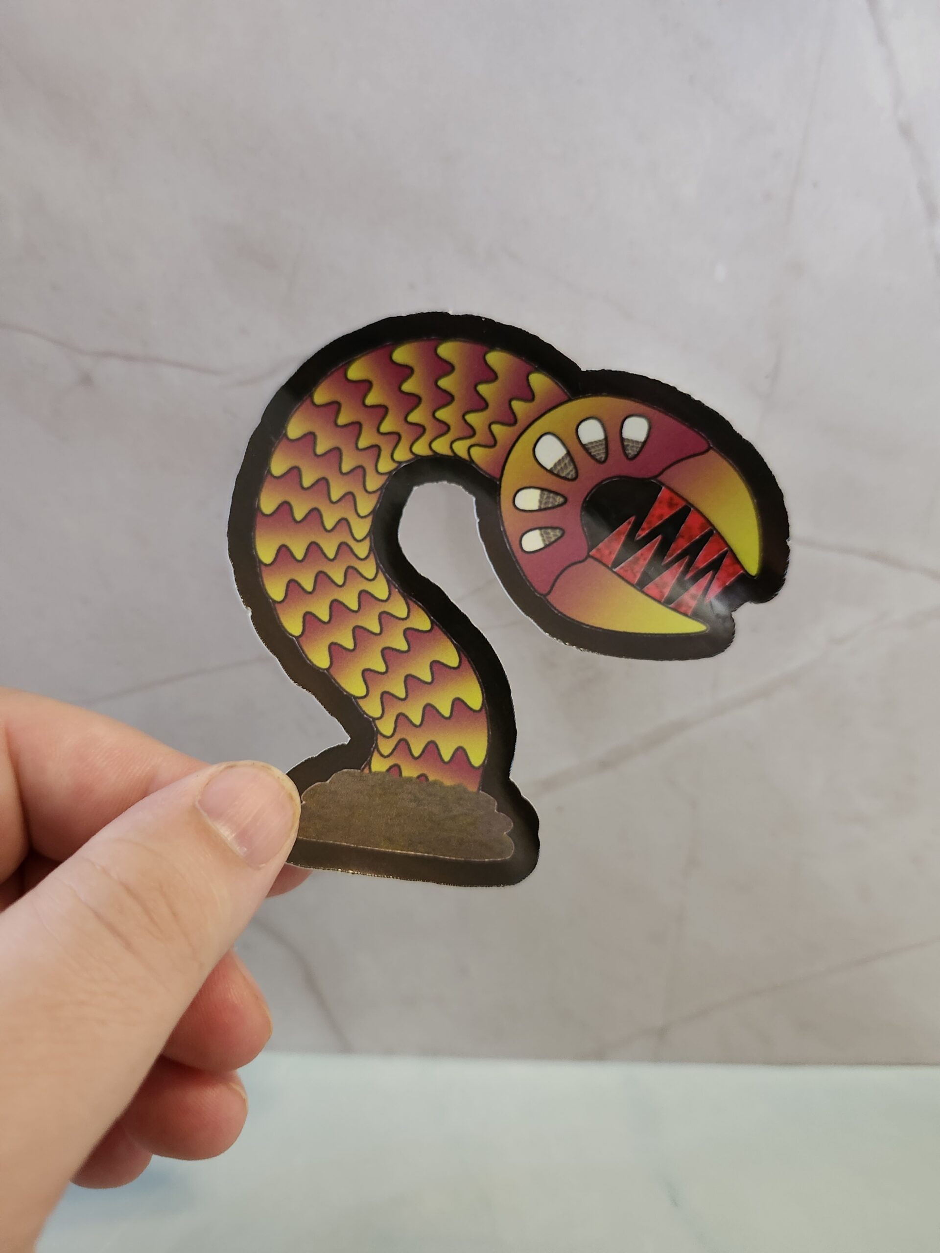 Bloodfang Wurm 3" Sticker