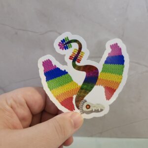 Rainbow Wyvern 3" Sticker