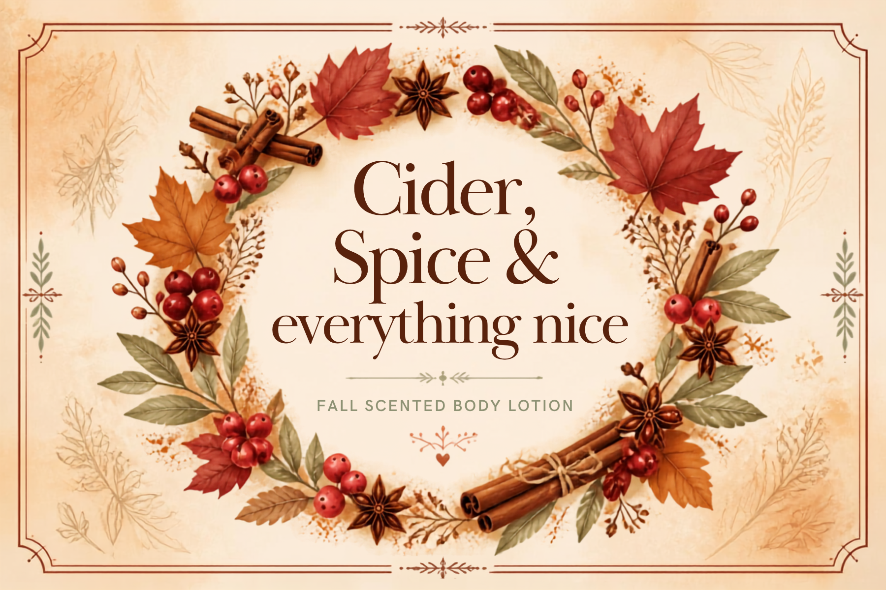 Cider, Spice and Everything Nice lotion 9oz