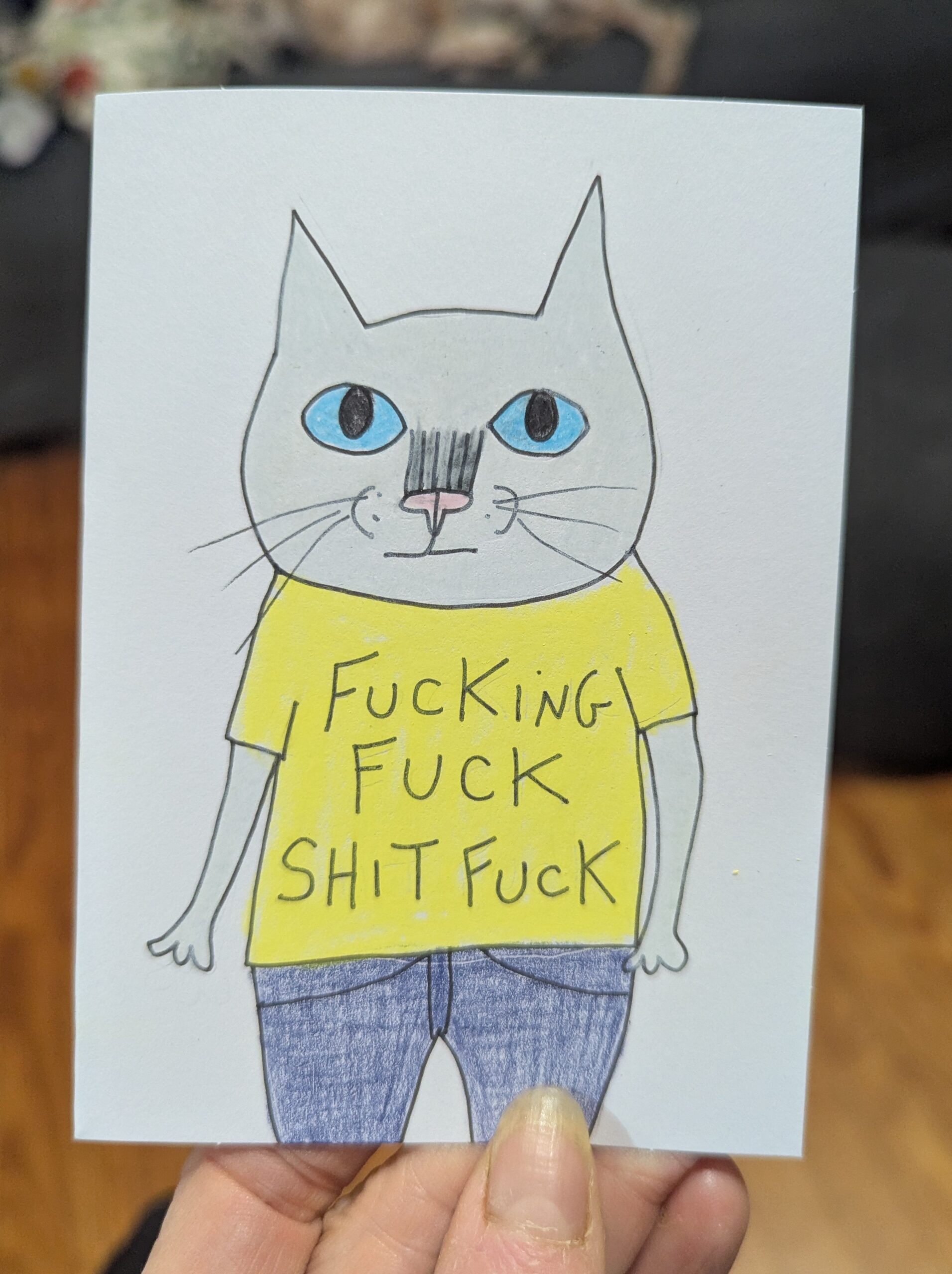 Fucking Fuck Cat Card