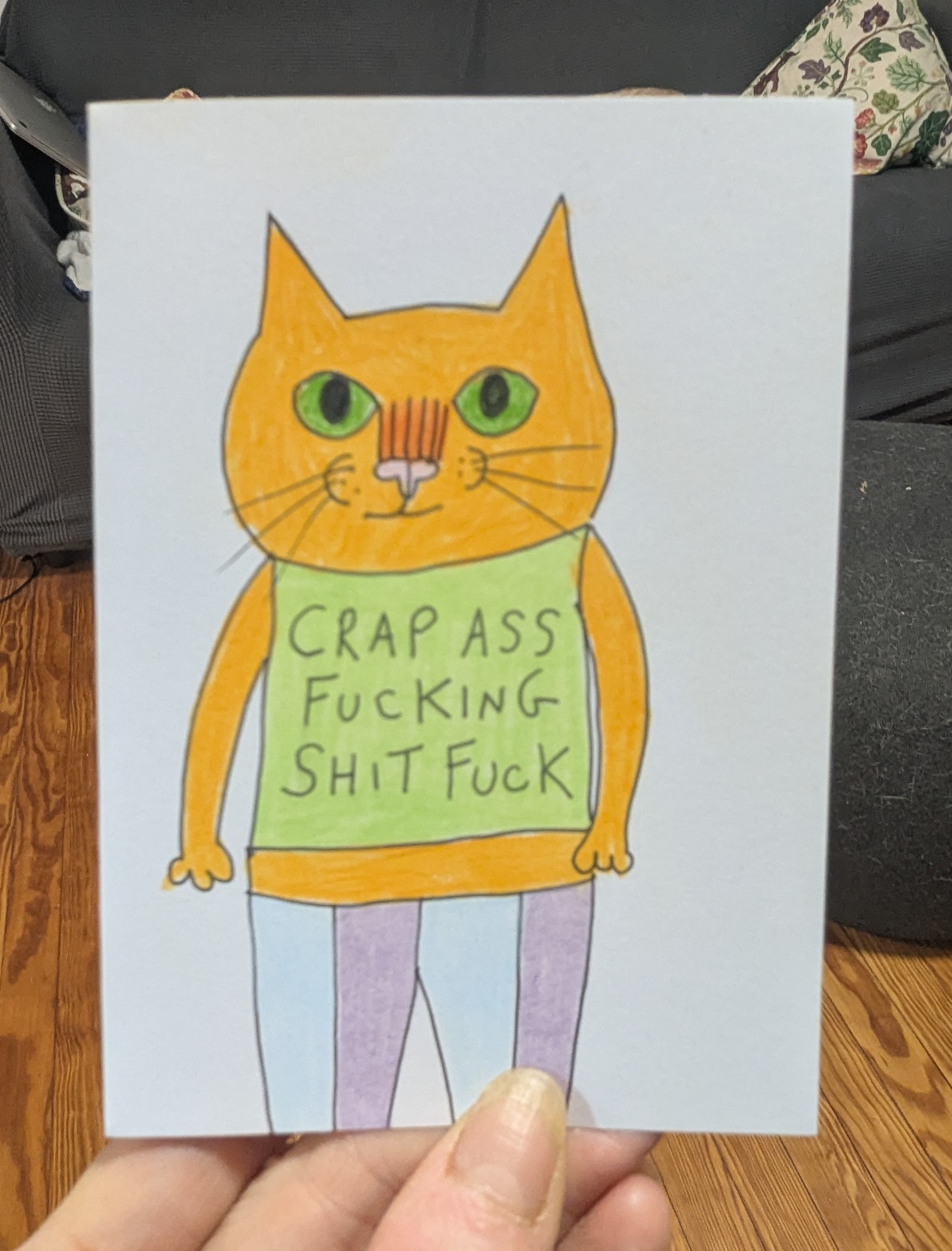 Adult Cat Card
