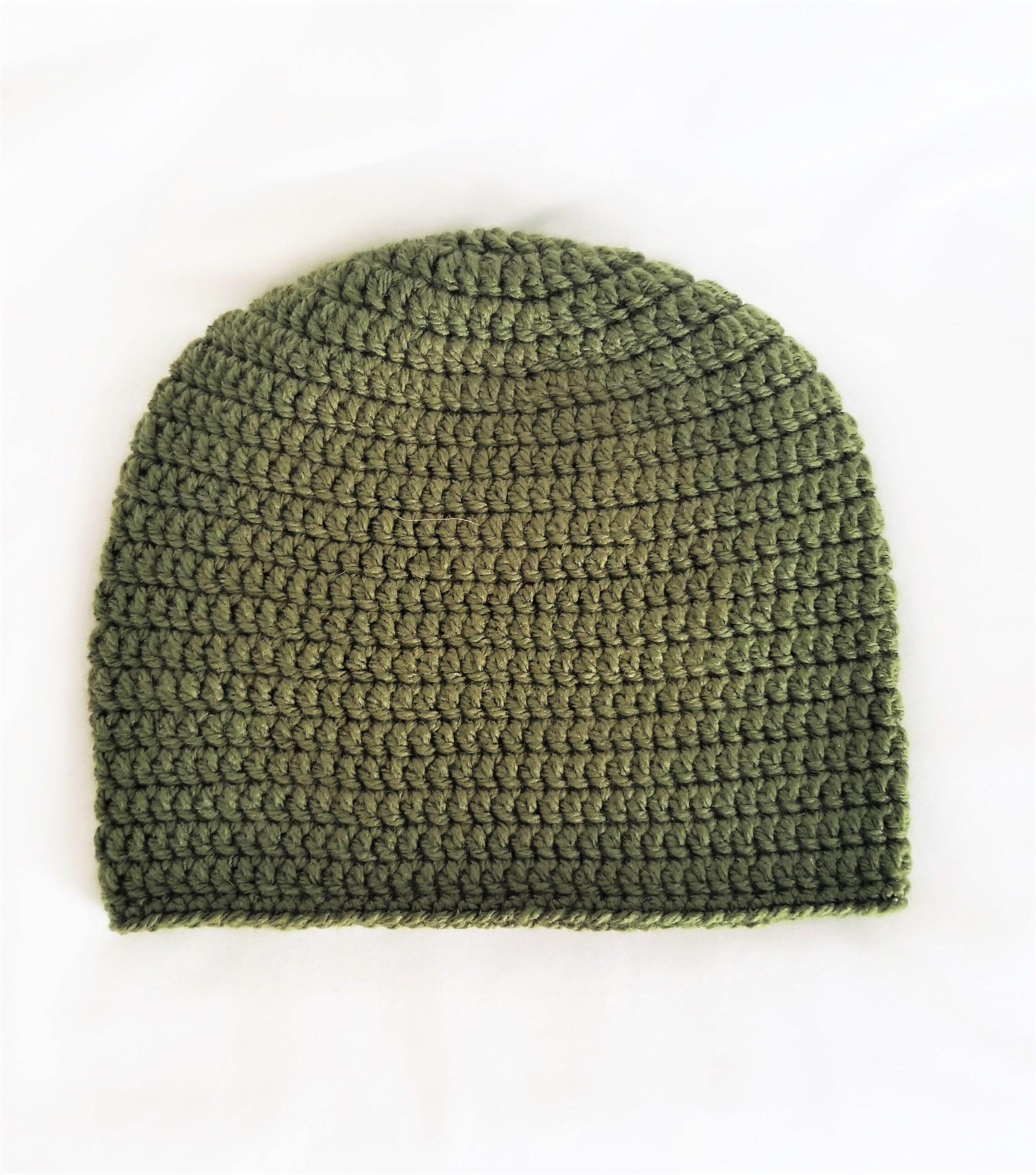 Hat - Crochet Unisex Hat - Heather Green - Image 2
