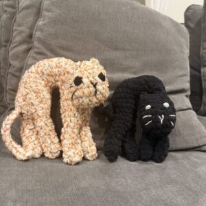Crocheted Curvy Cat