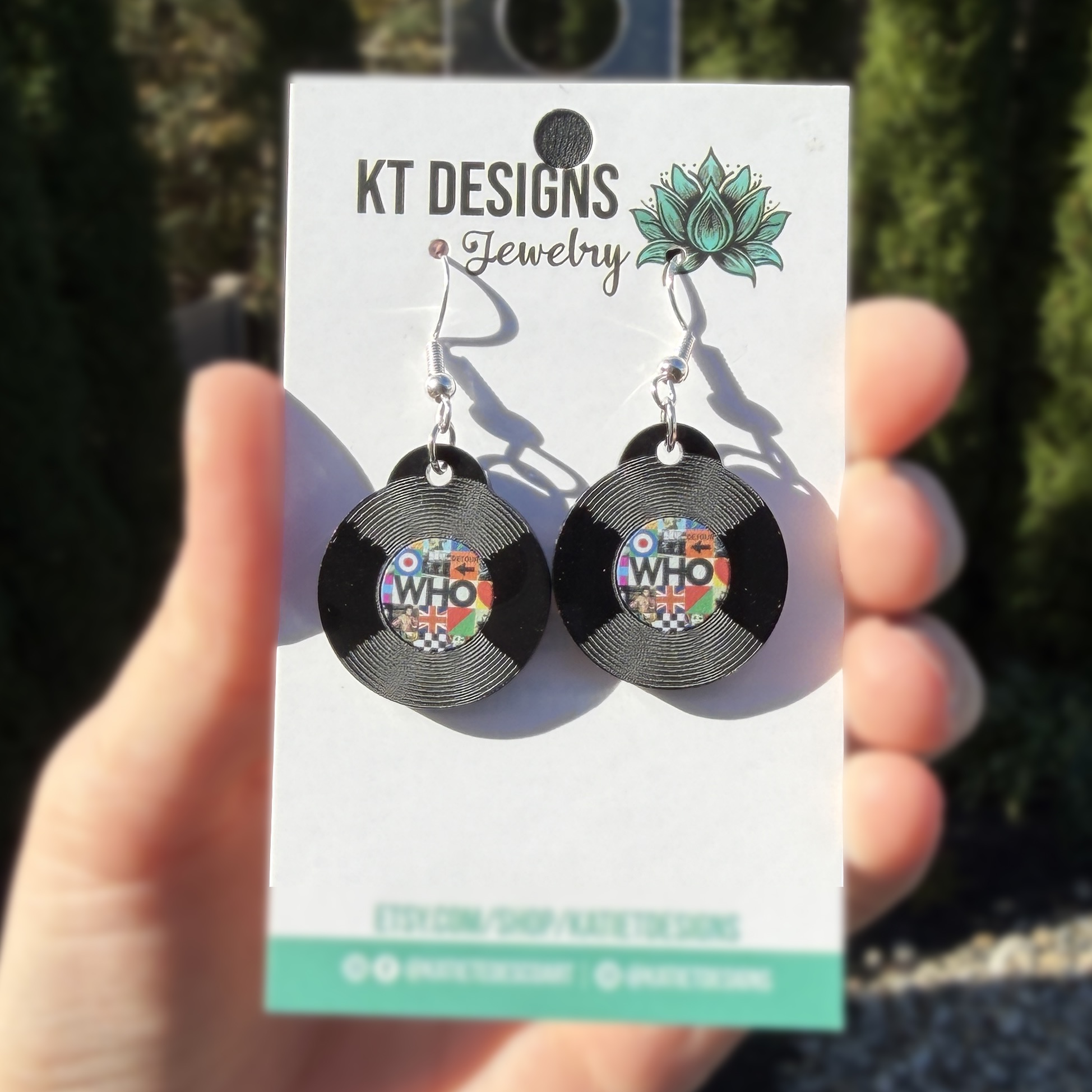Mini Record Earrings