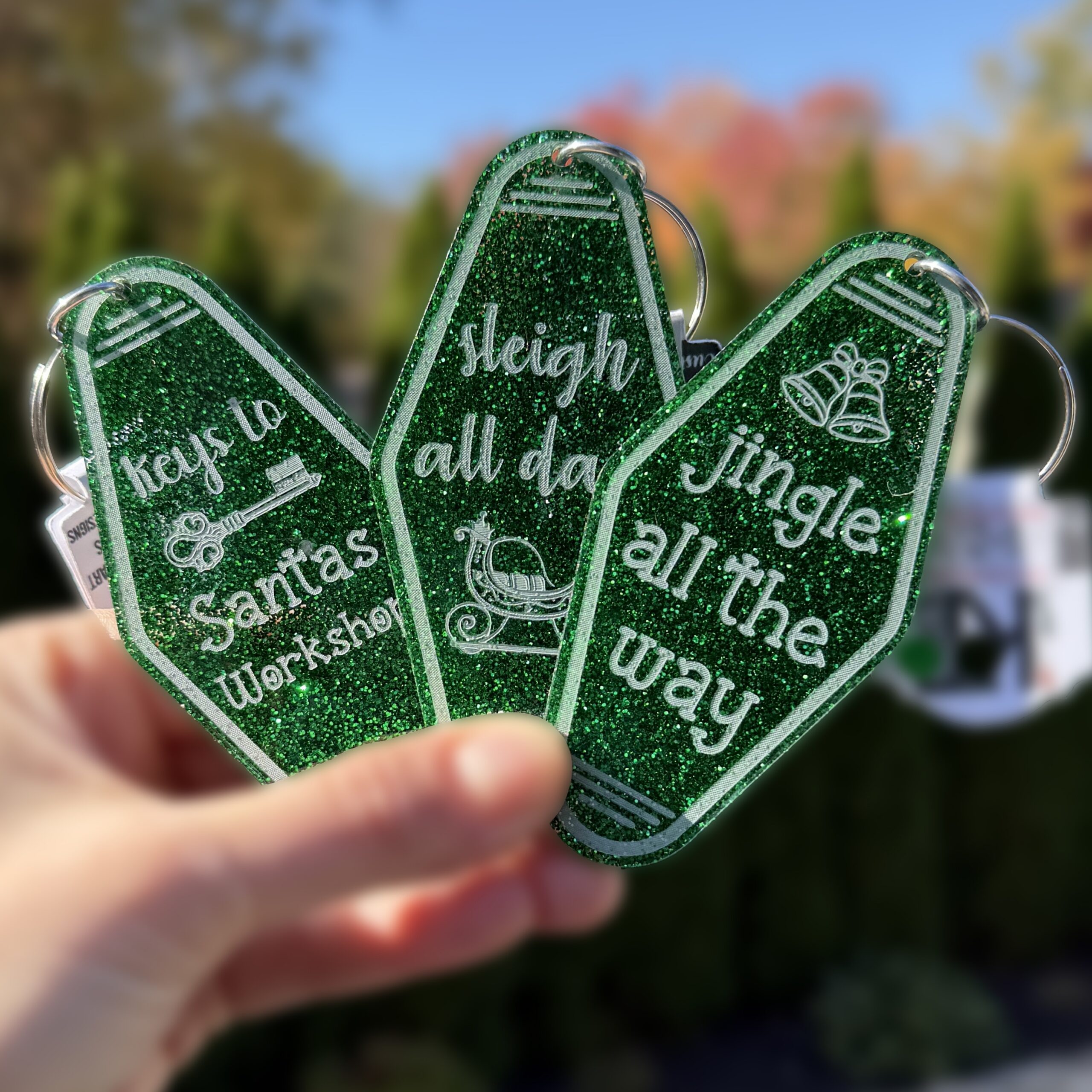 Motel Style Christmas Keychains