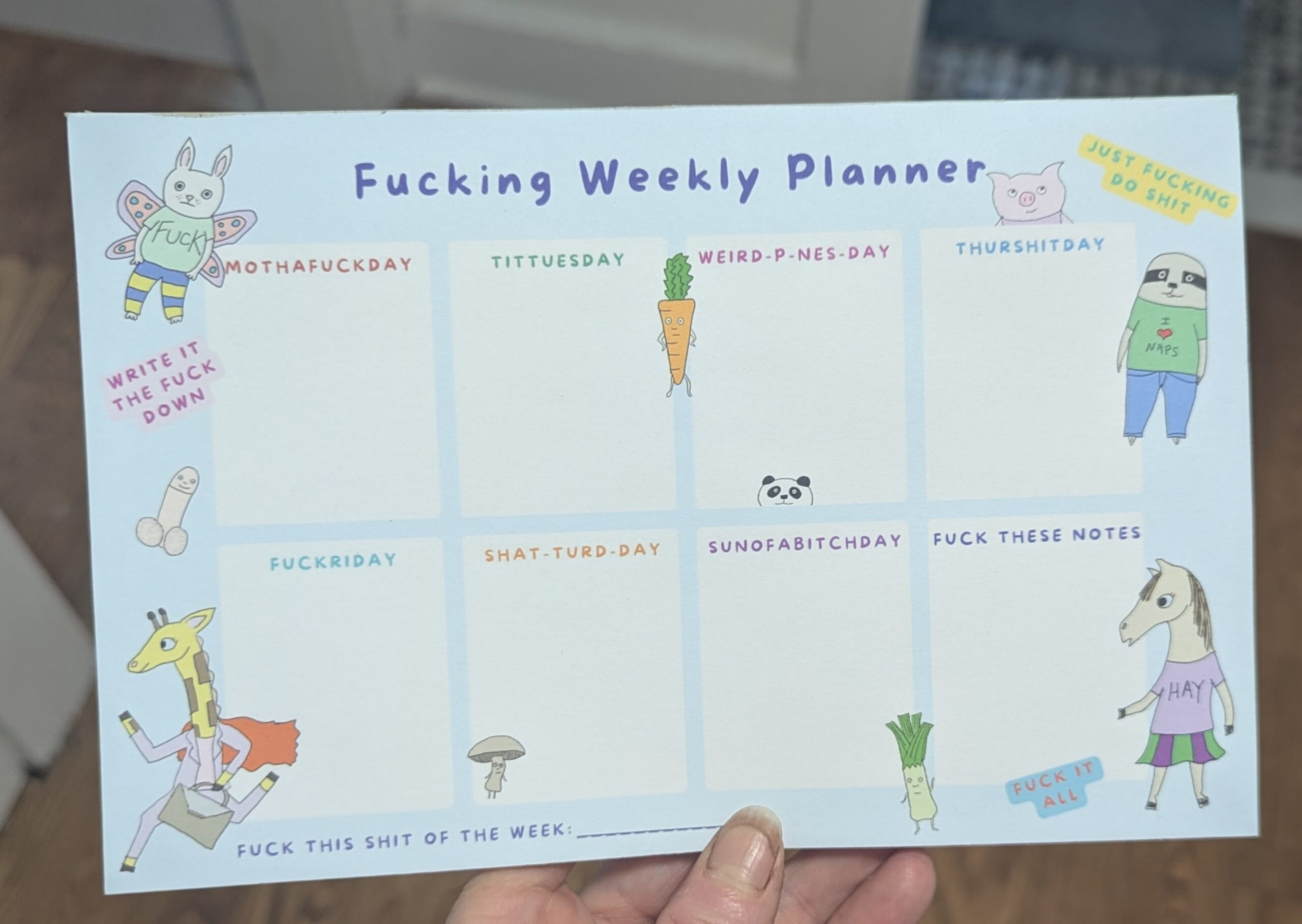 Fucking Weekly Planner