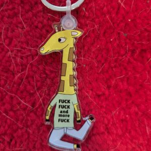 Giraffe fuck keychain