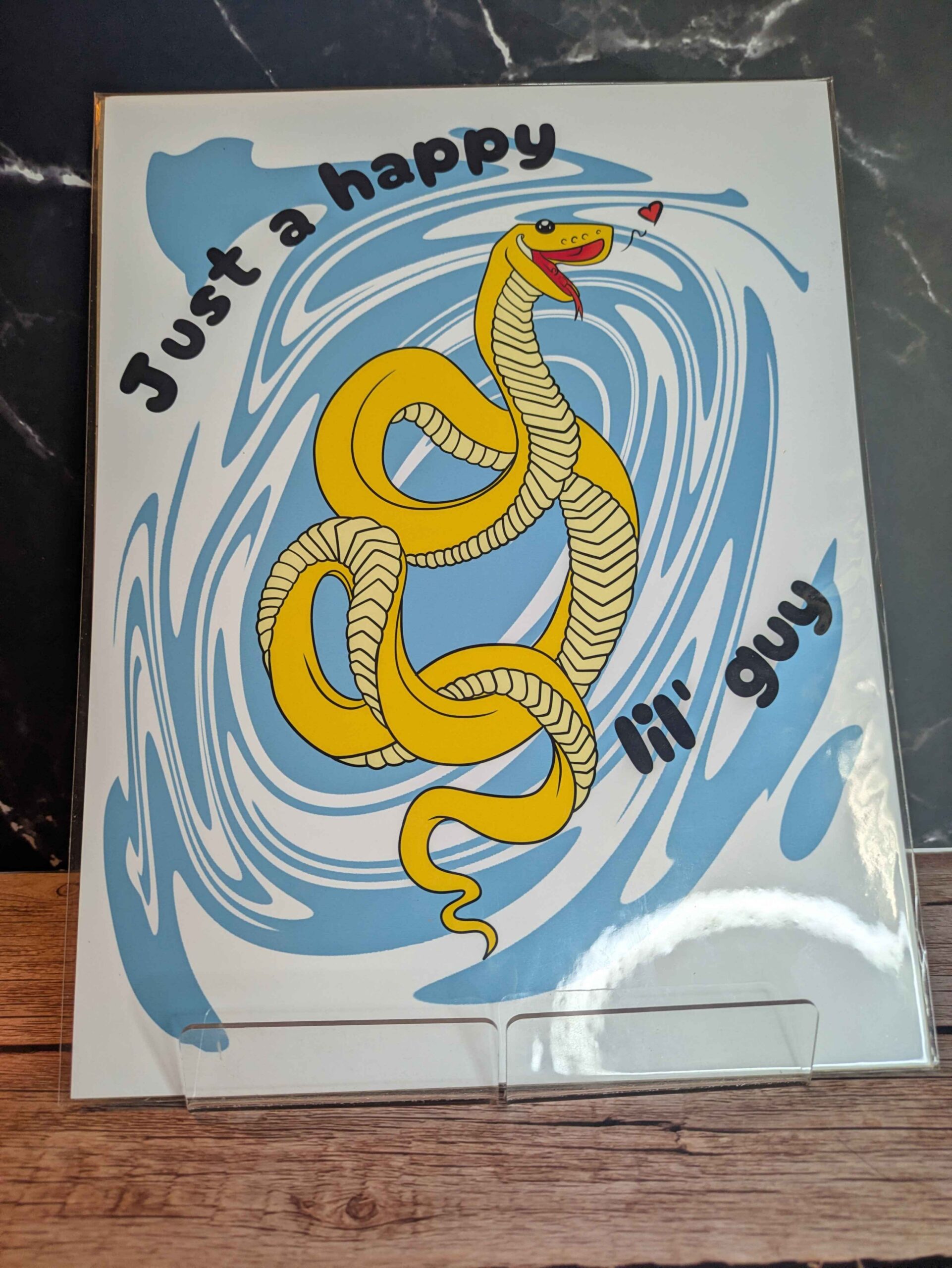 Just a Happy Lil' Guy- 8.5x11" Art Print