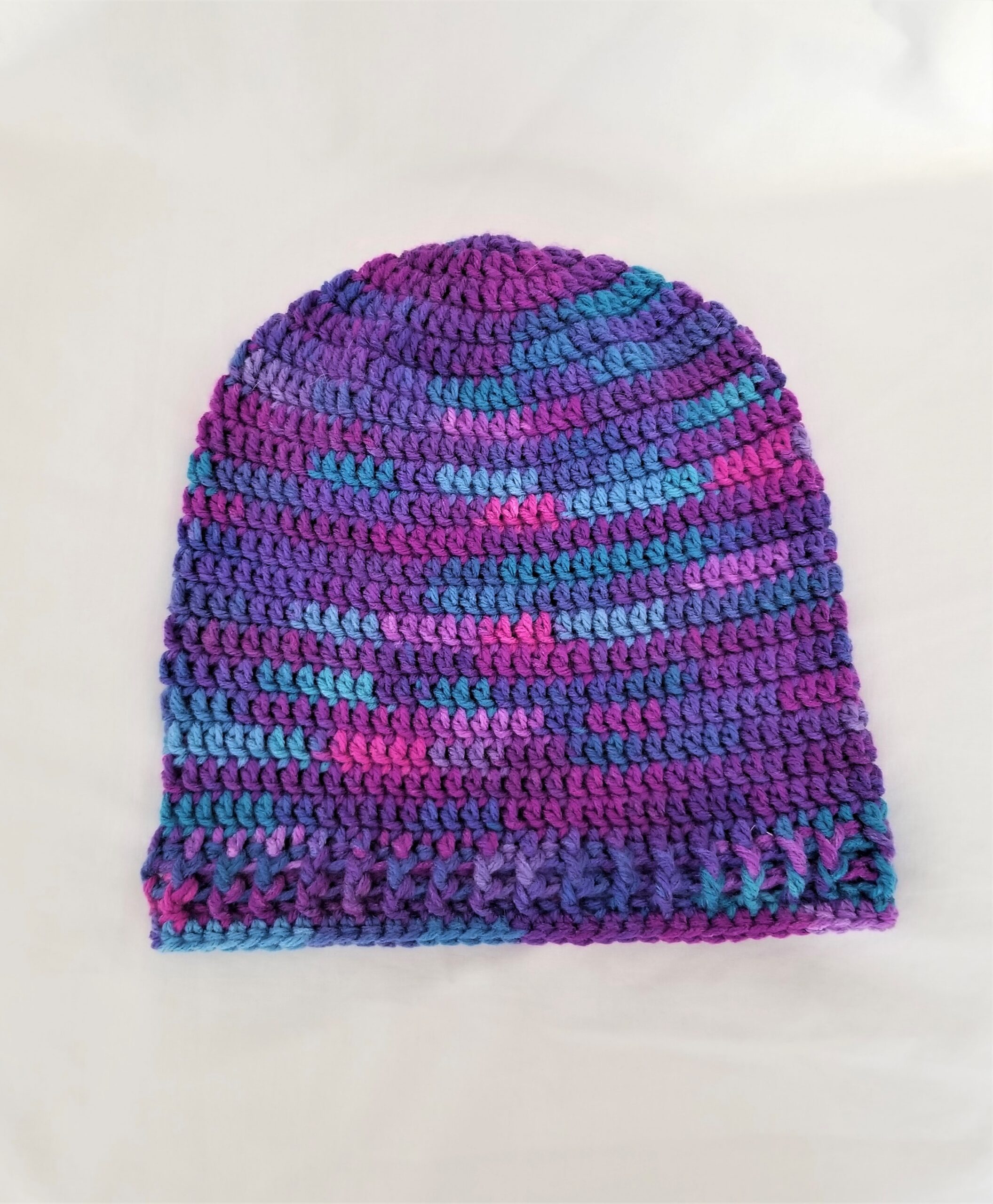 Hat - Crochet Unisex Hat - Purple Berry - Image 4
