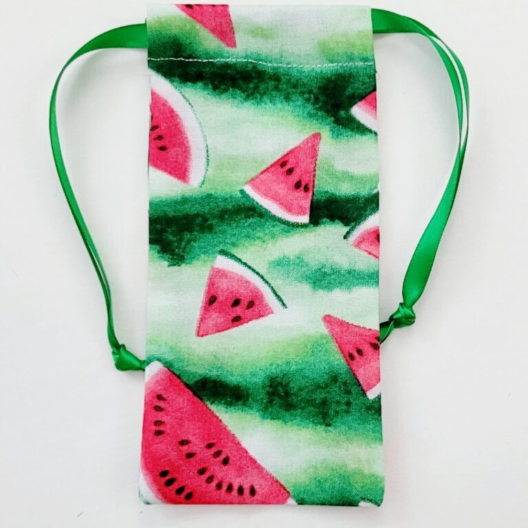 watermelon with green ribbon yolandascreations
